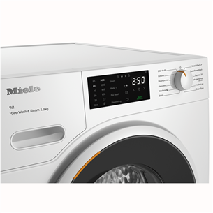 Miele W1 PowerWash & Steam, 9 kg, sügavus 64.3 cm, 1400 p/min - Eestlaetav pesumasin