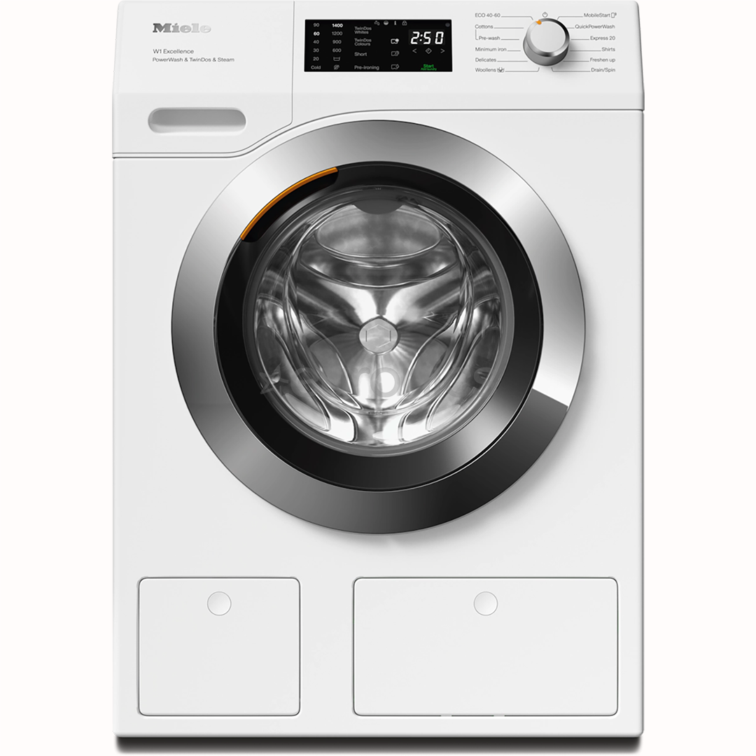 Miele W1 Excellence PowerWash & TwinDos & Steam, 9 kg, sügavus 60 cm, 1400 p/min - Eestlaetav pesumasin