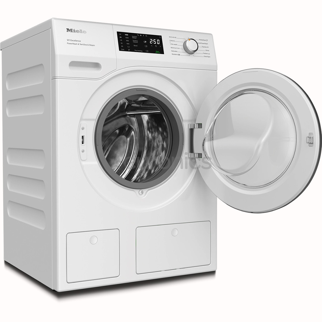 Miele W1 Excellence PowerWash & TwinDos & Steam, 9 kg, sügavus 60 cm, 1400 p/min - Eestlaetav pesumasin