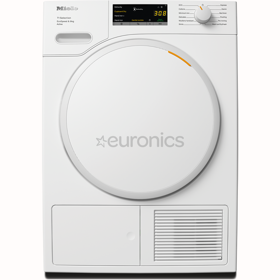 Miele T1 Selection EcoSpeed & Active, 8 kg, sügavus 64.3 cm - Pesukuivati