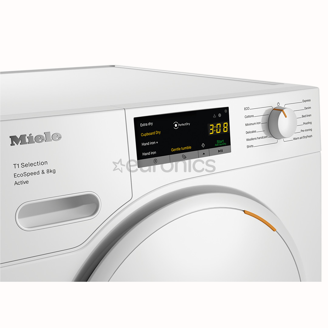 Miele T1 Selection EcoSpeed & Active, 8 kg, depth 64.3 cm - Clothes dryer