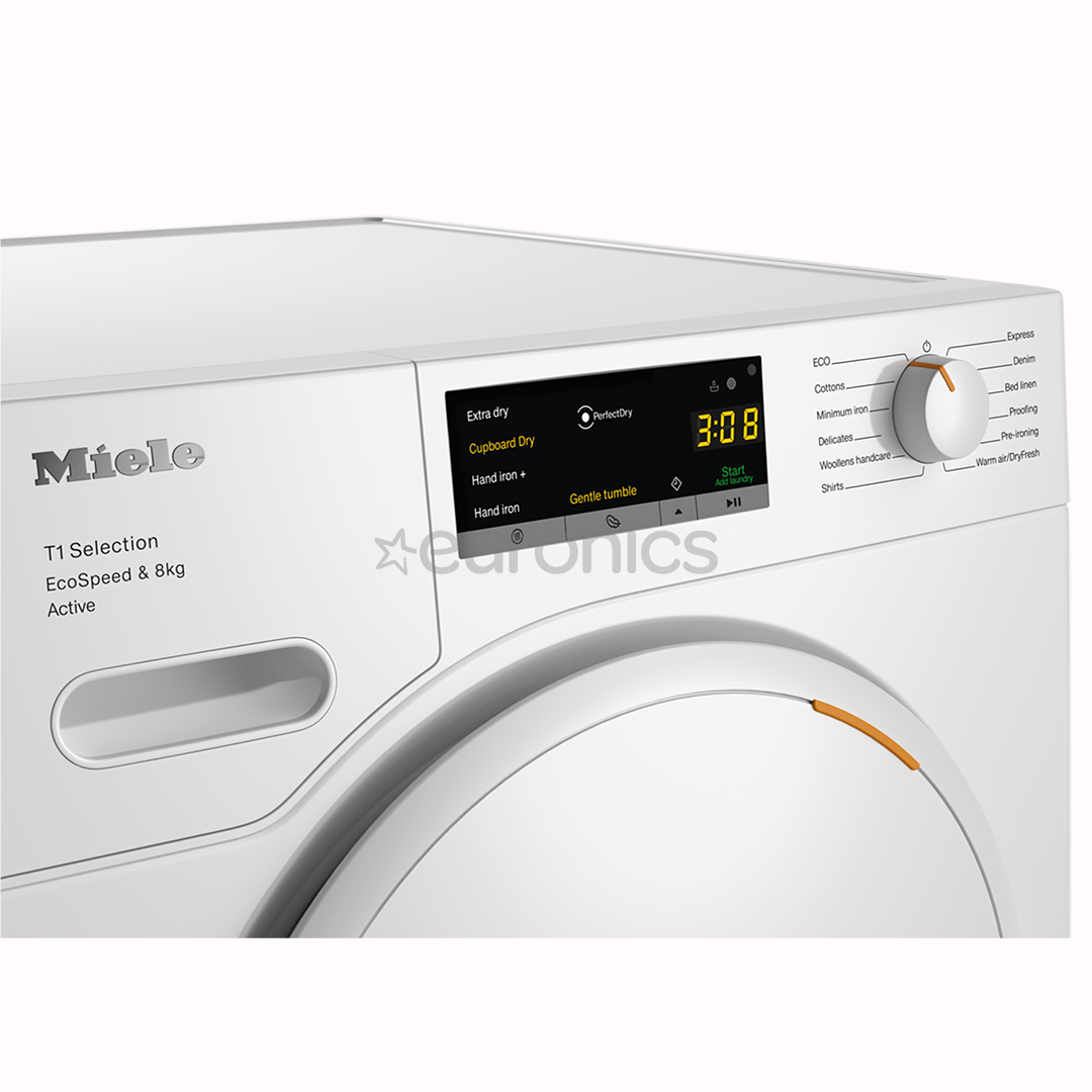 Miele T1 Selection EcoSpeed & Active, 8 kg, sügavus 64.3 cm - Pesukuivati