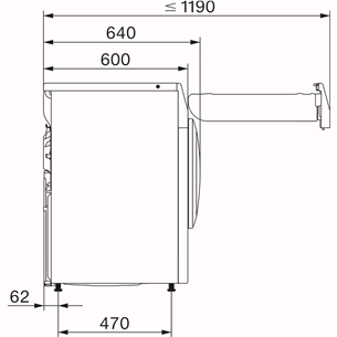 Miele T1 Excellence EcoSpeed Active, 8 kg, sügavus 60 cm - Pesukuivati