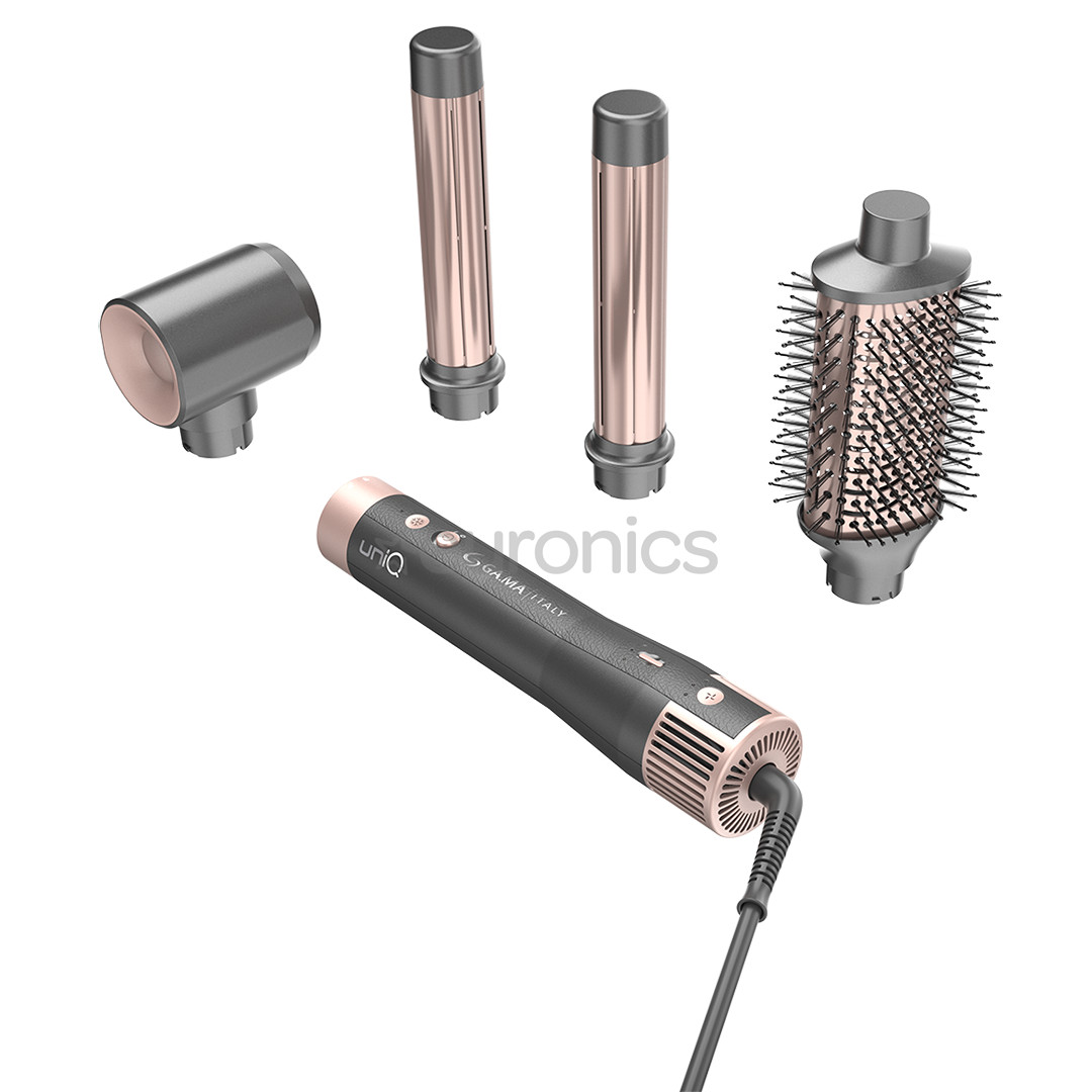 GA.MA Aura UniQ, 1500 Вт, темно-серый/розовый - Стайлер для волос