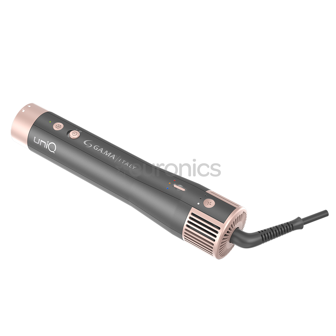 GA.MA Aura UniQ, 1500 W, tumehall/roosa - Juuste kujundamise seade