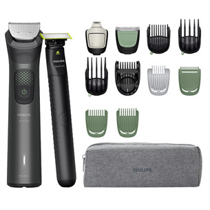 Philips All-in-One Trimmer 9000 Series, Wet & Dry, 15-ühes, hall - Trimmeri komplekt + OneBlade MG9531/15