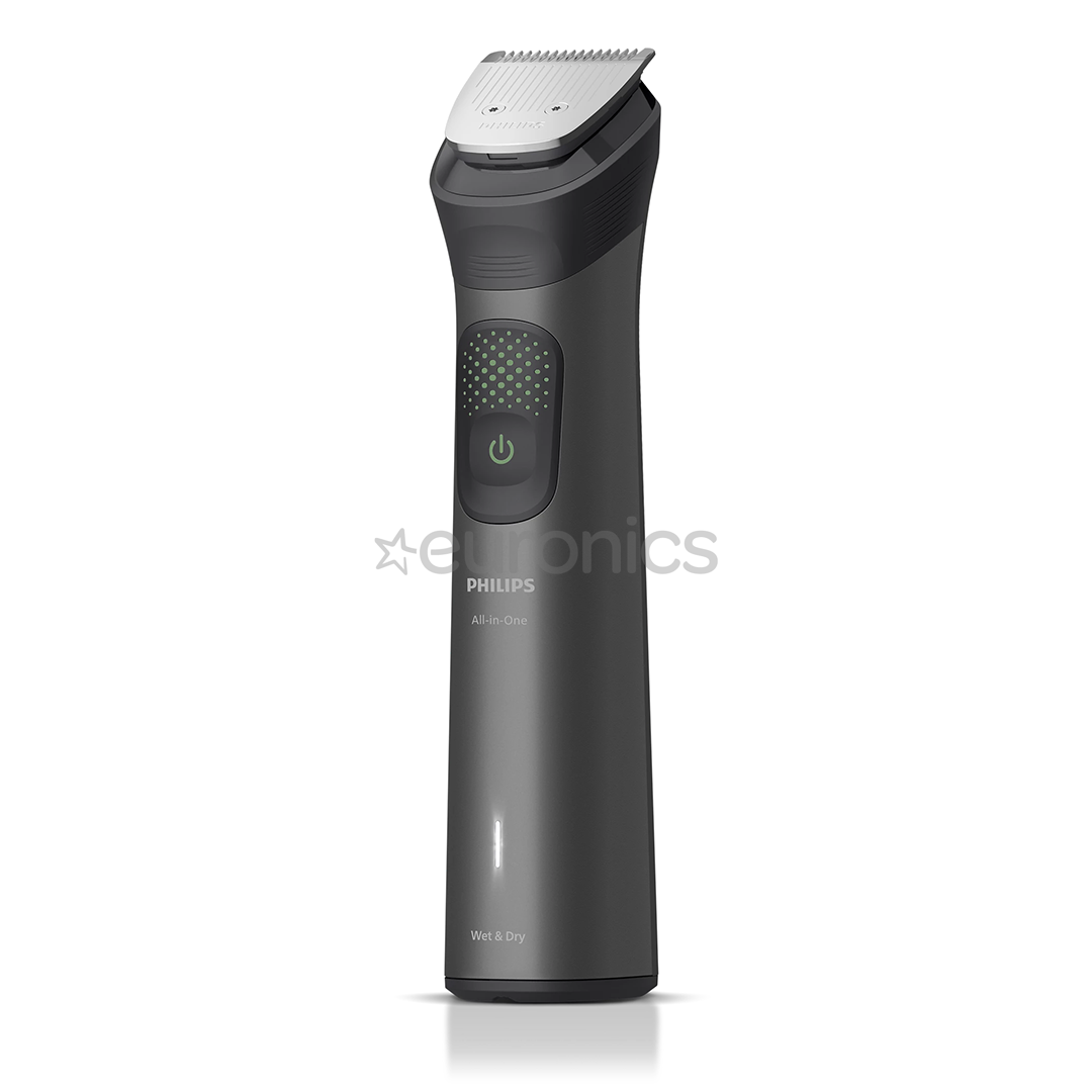 Philips All-in-One Trimmer 9000 Series, Wet & Dry, 15 в 1, серый - Мультитриммер  + OneBlade