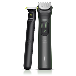 Philips All-in-One Trimmer 9000 Series, Wet & Dry, 15 в 1, серый - Мультитриммер  + OneBlade
