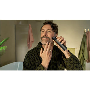 Philips All-in-One Trimmer 9000 Series, Wet & Dry, 15 в 1, серый - Мультитриммер  + OneBlade