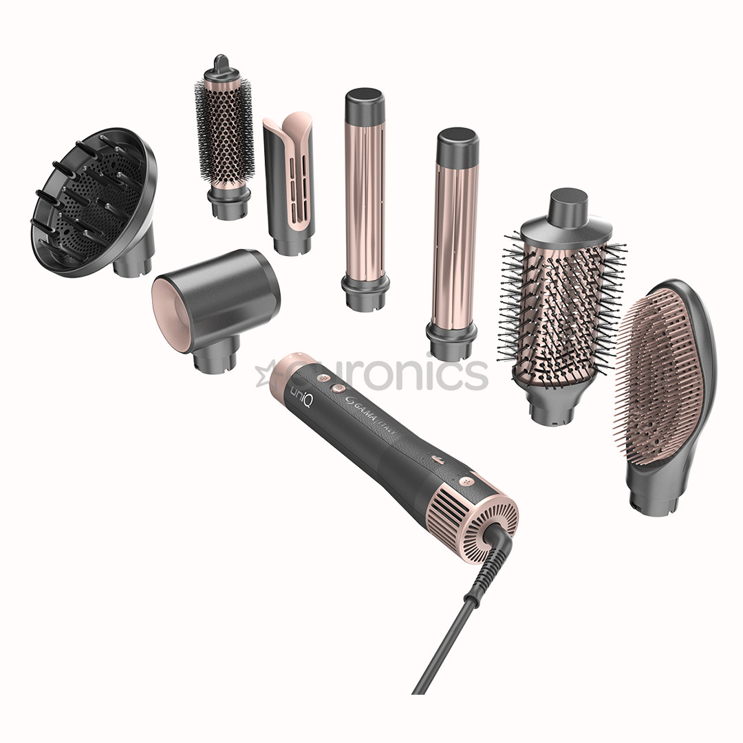 GA.MA Vibrance Uniq, 1500 Вт, темно-серый/розовый - Стайлер для волос