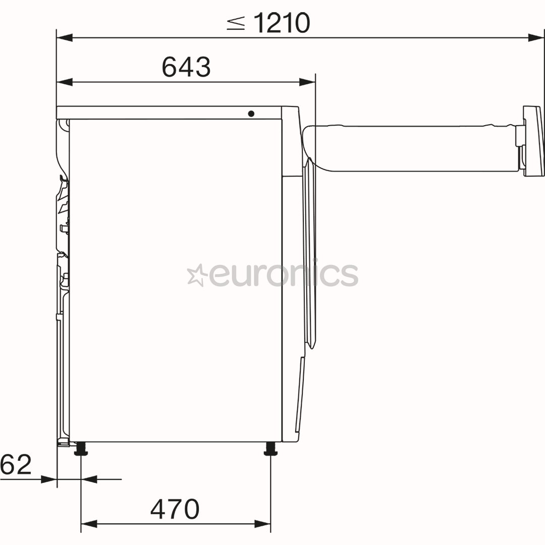 Miele T1 EcoSpeed, 9 kg, sügavus 64.3 cm - Pesukuivati