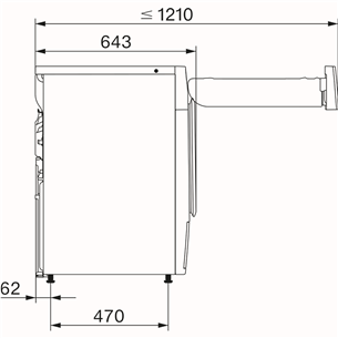 Miele T1 EcoSpeed, 9 kg, sügavus 64.3 cm - Pesukuivati