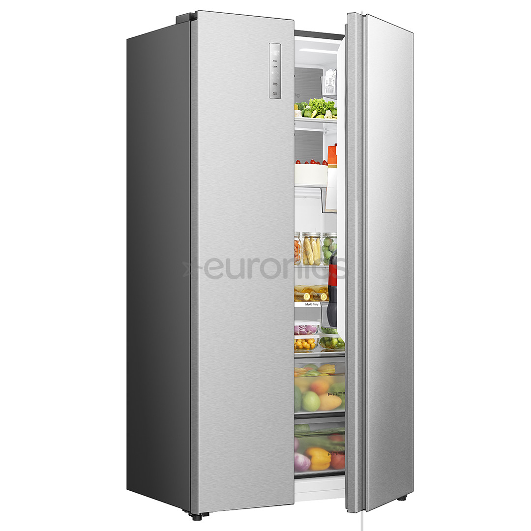 Hisense, NoFrost, 527 л, высота 179 см, серый - SBS-холодильник