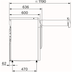 Miele T1 Excellence EcoSpeed, 9 kg, sügavus 60 cm - Pesukuivati