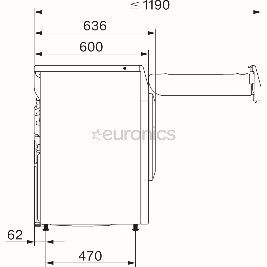 Miele T1 Excellence EcoSpeed, 9 kg, sügavus 60 cm - Pesukuivati