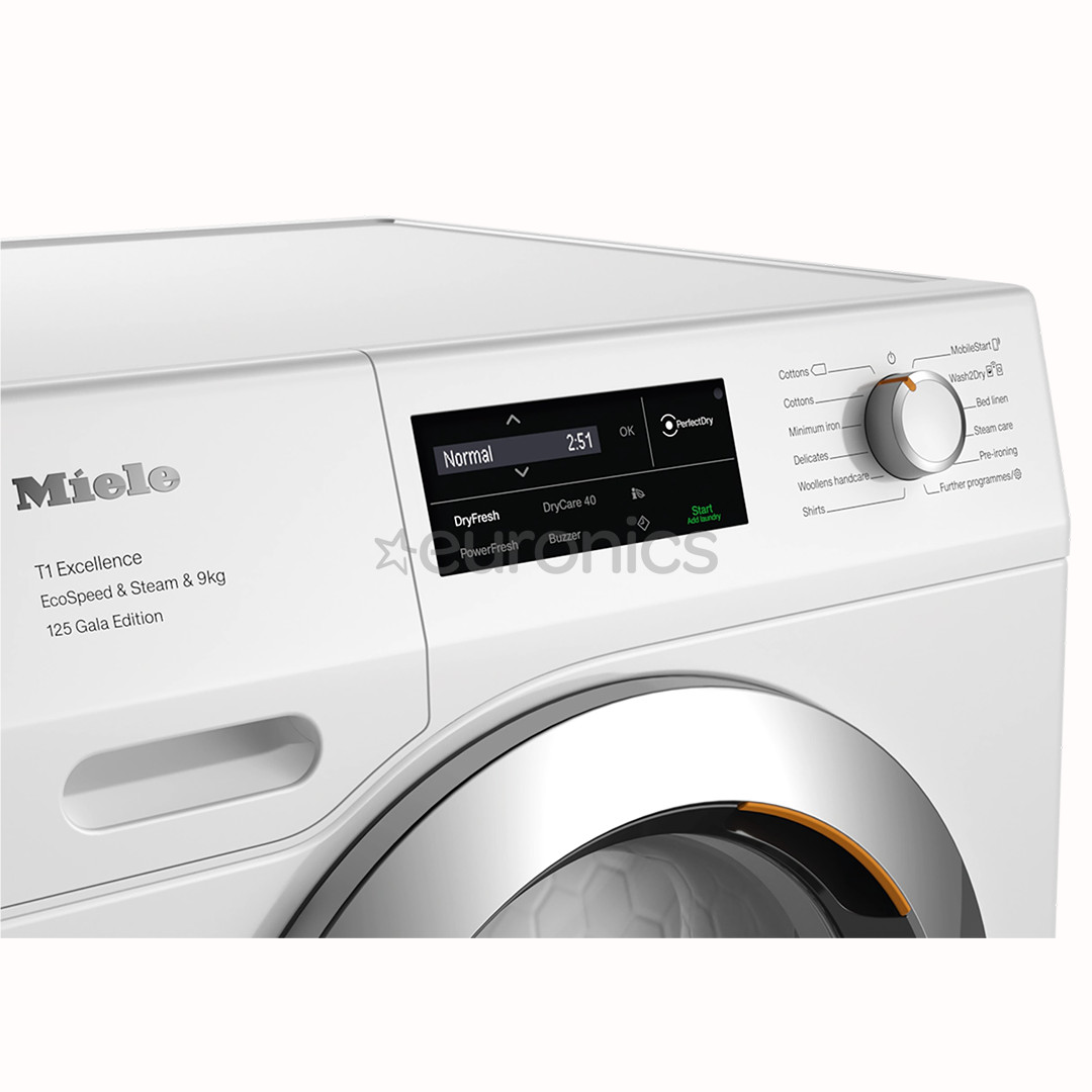Miele T1 Excellence EcoSpeed & Steam 125 Gala Edition, 9 kg, depth 60 cm - Clothes dryer