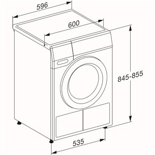 Miele T1 Excellence EcoSpeed, 8 kg, sügavus 60 cm - Pesukuivati
