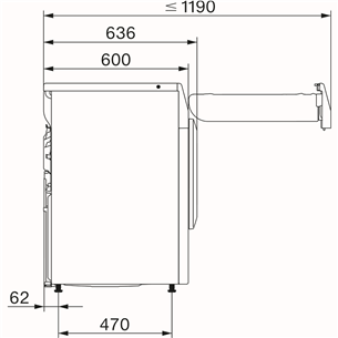 Miele T1 Excellence EcoSpeed, 8 kg, sügavus 60 cm - Pesukuivati