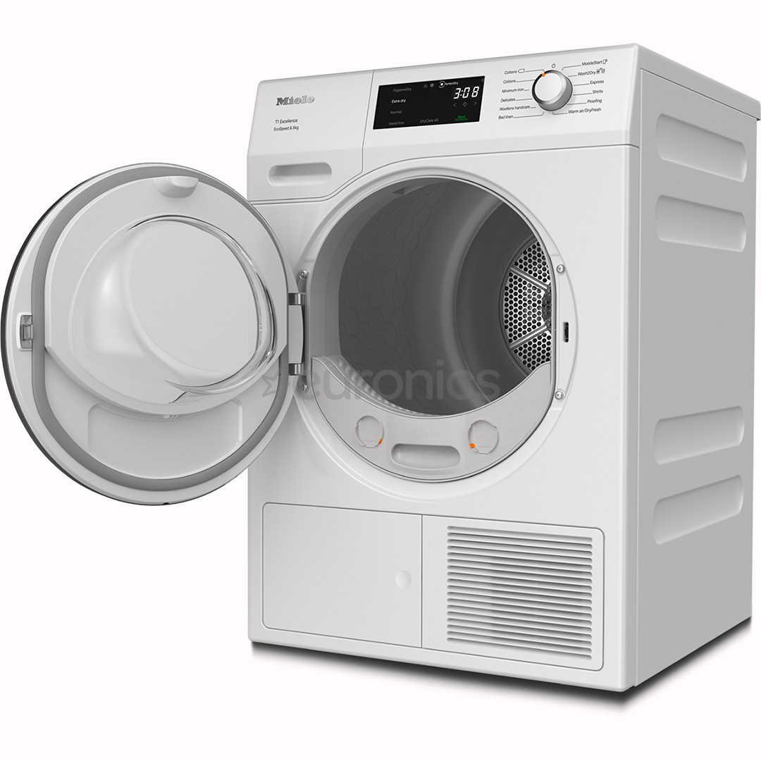 Miele T1 Excellence EcoSpeed, 8 kg, depth 60 cm - Clothes dryer