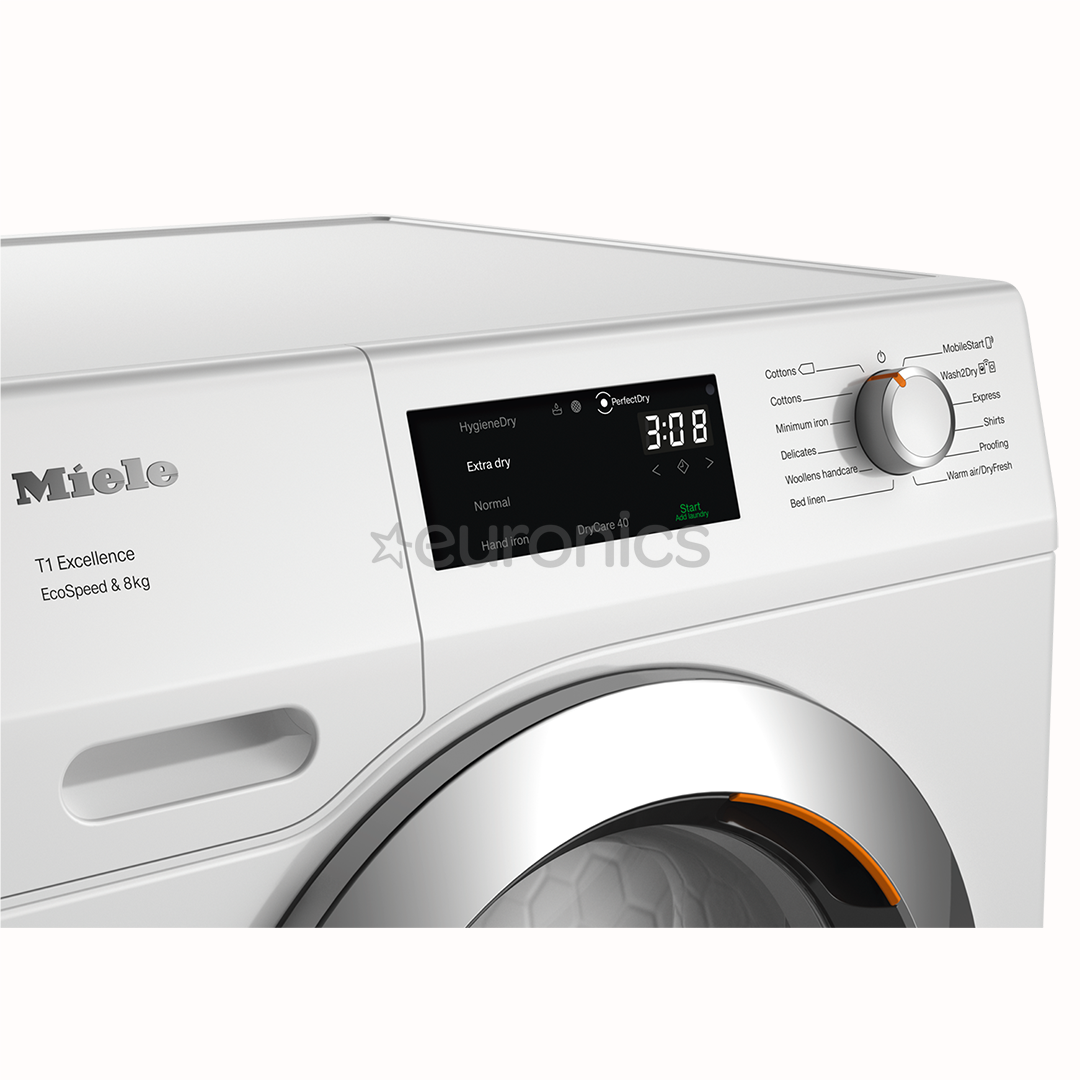 Miele T1 Excellence EcoSpeed, 8 kg, sügavus 60 cm - Pesukuivati