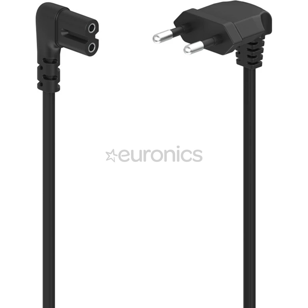 Hama Power Cord, 2-pin 90°, 3 м, черный - Кабель питания