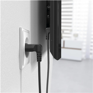 Hama Power Cord, 2-pin 90°, 3 м, черный - Кабель питания