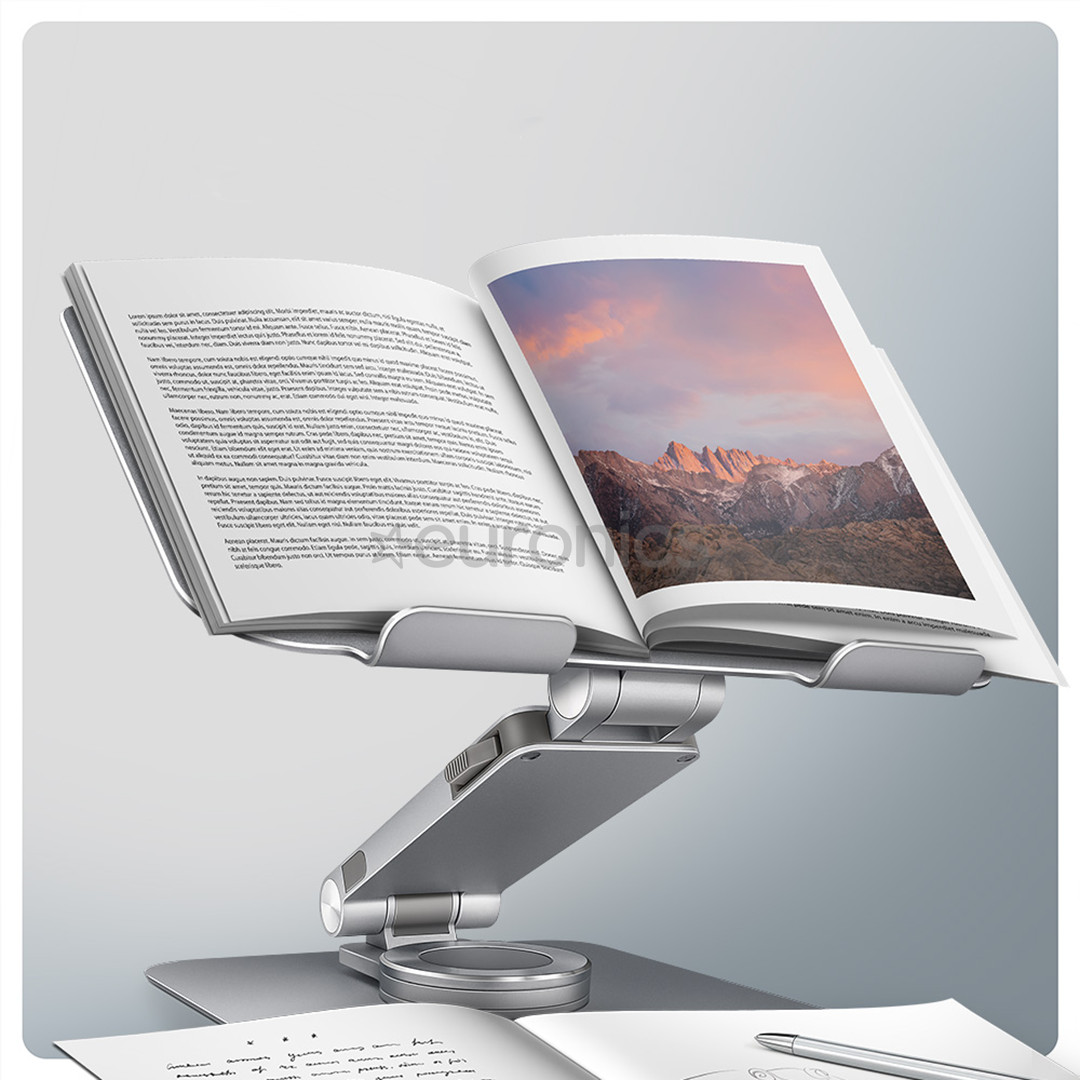 Axagon STND-LR, 10''-16", 360°, alumiinium - Sülearvuti alus