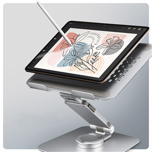 Axagon STND-LR, 10''-16", 360°, alumiinium - Sülearvuti alus