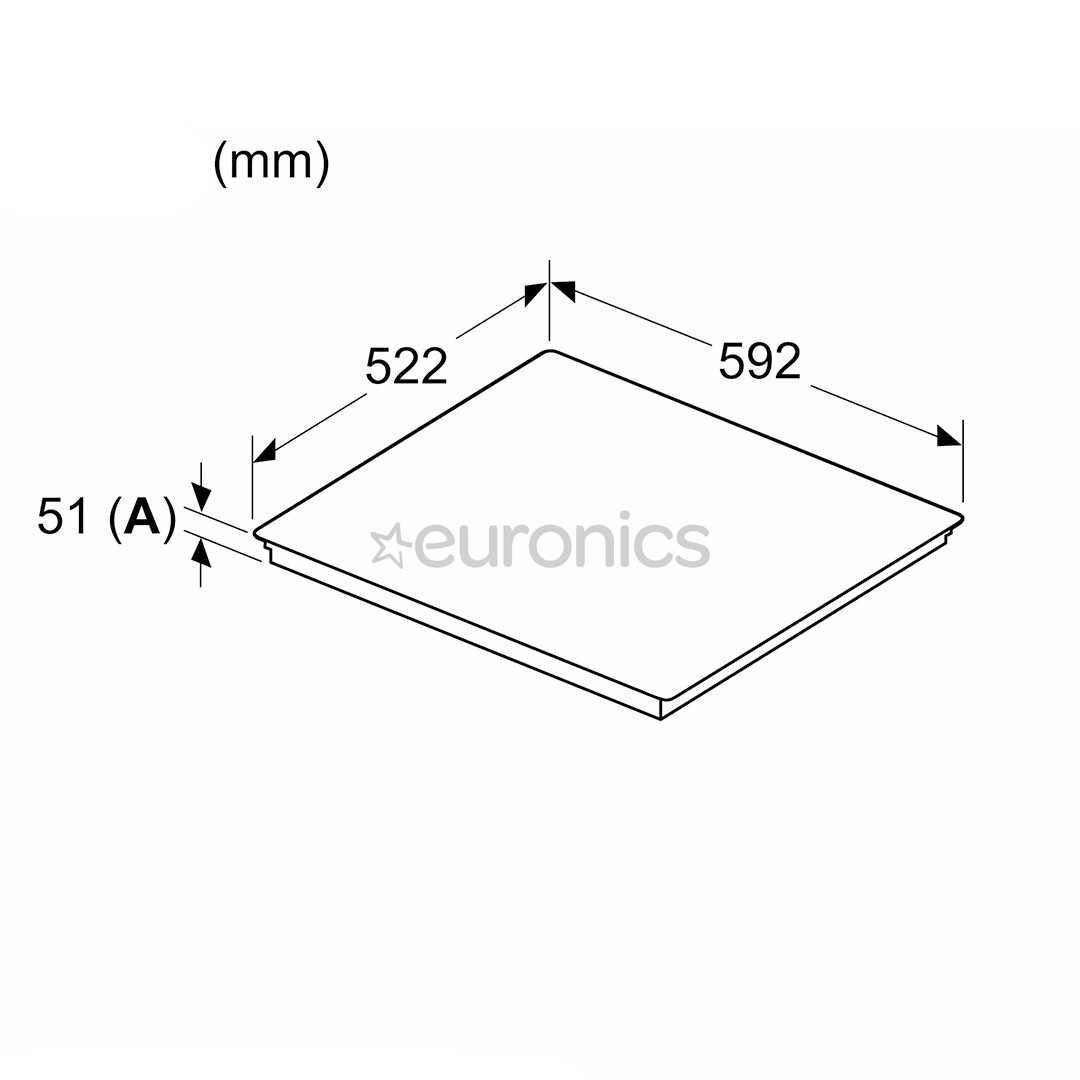 Bosch, Series 6, width 60 cm, frameless, black - Built-in induction hob