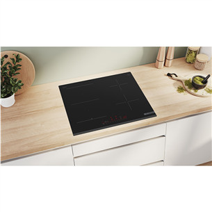 Bosch, Series 6, width 60 cm, frameless, black - Built-in induction hob