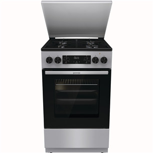 Gorenje, 70 L, width 50 cm, grey - Gas cooker with electric oven GK5C43SH