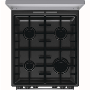 Gorenje, 70 л, ширина 50 см, серый - Газовая плита с электрической духовкой