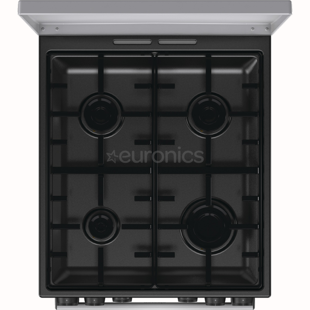Gorenje, 70 л, ширина 50 см, серый - Газовая плита с электрической духовкой