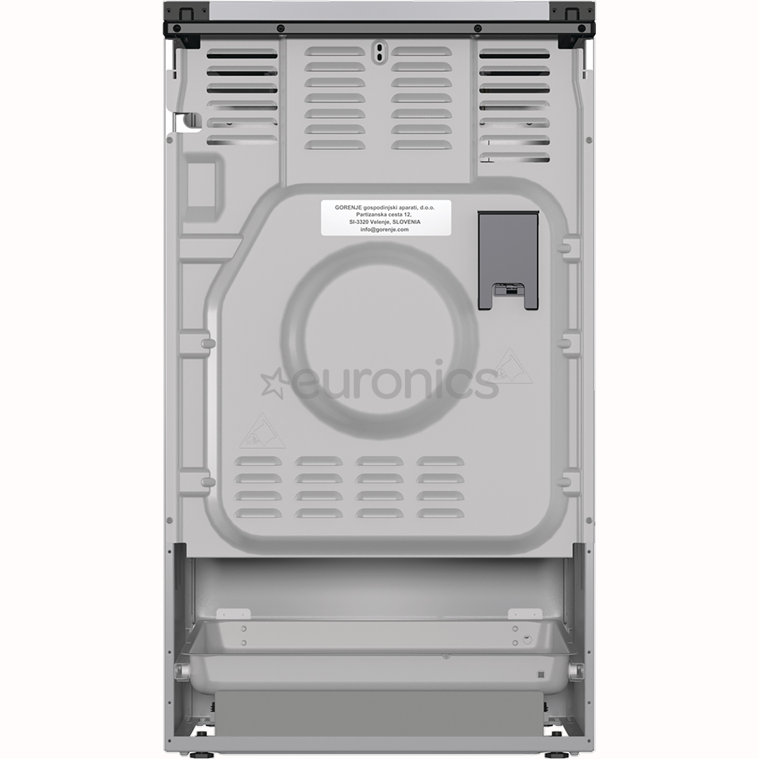 Gorenje, 70 л, ширина 50 см, серый - Газовая плита с электрической духовкой