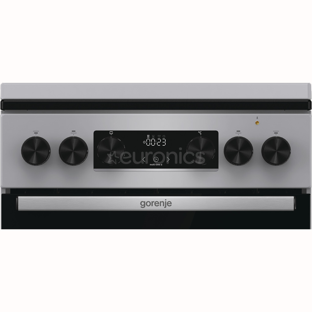 Gorenje, 70 L, width 50 cm, grey - Gas cooker with electric oven