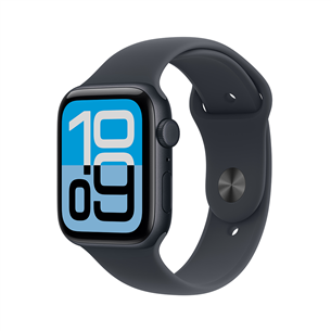 Apple Watch SE 3, 44 mm, GPS + Cellular, sport band, M/L, must alumiinium / must - Nutikell