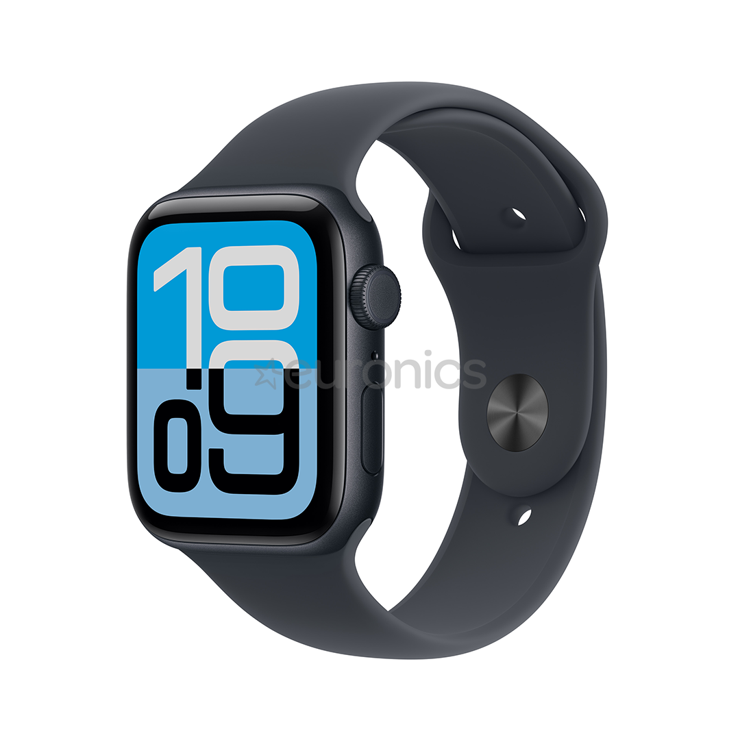 Apple Watch SE 3, 44 mm, GPS + Cellular, sport band, M/L, must alumiinium / must - Nutikell