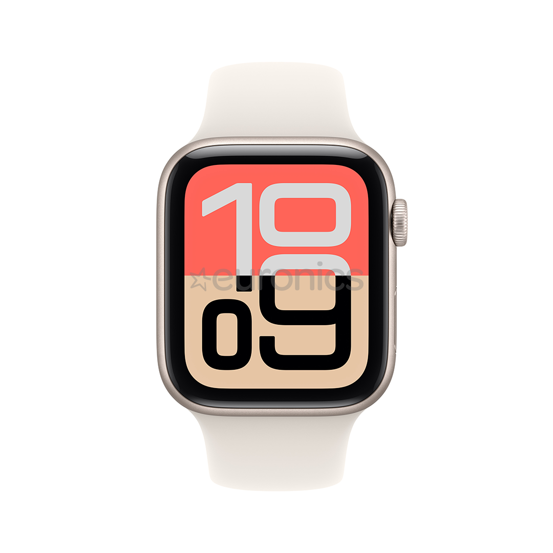 Apple Watch SE 3, 44 mm, GPS + Cellular, sport band, M/L, beež alumiinium / beež - Nutikell