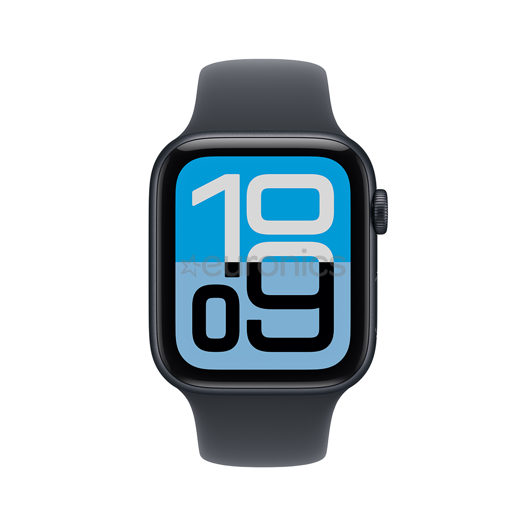 Apple Watch SE 3, 40 mm, GPS + Cellular, sport band, S/M, must alumiinium / must - Nutikell