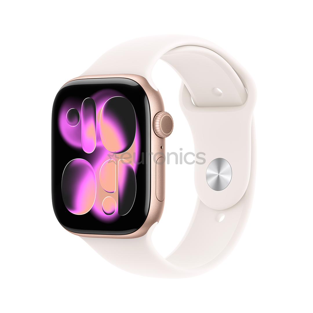 Apple Watch 11, 42 mm, GPS, S/M, roosa kuld - Nutikell