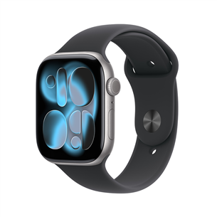 Apple Watch 11, 46 mm, GPS, M/L, tumehall - Nutikell