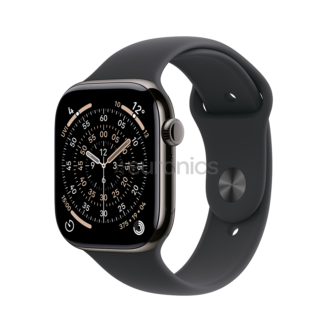 Apple Watch 11, 42 mm, GPS + Cellular, S/M, titaan, must - Nutikell