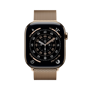 Apple Watch 11, 42 mm, GPS + Cellular, Milanese loop, titaan, kuldne - Nutikell