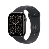 Apple Watch 11, 46 mm, GPS + Cellular, M/L, titaan, must - Nutikell