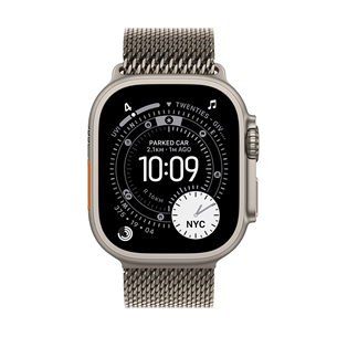 Apple Watch Ultra 3, 49 mm, Titanium Milanese Loop, Small, titaan - Nutikell