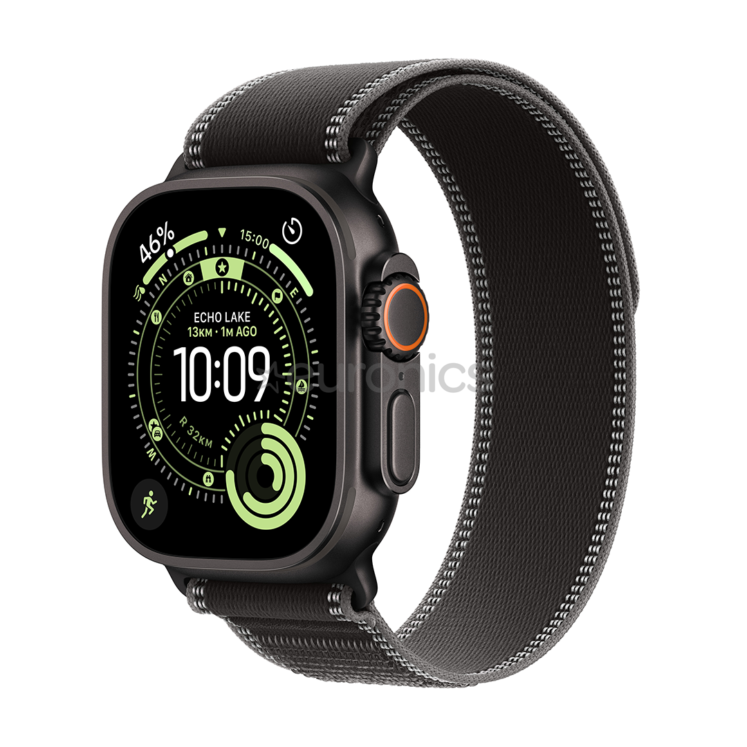 Apple Watch Ultra 3, 49 mm, Trail Loop, S/M, must titaan / must - Nutikell
