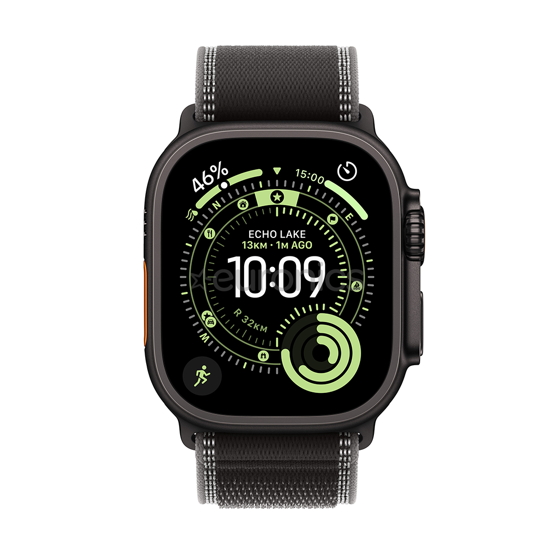 Apple Watch Ultra 3, 49 mm, Trail Loop, S/M, must titaan / must - Nutikell