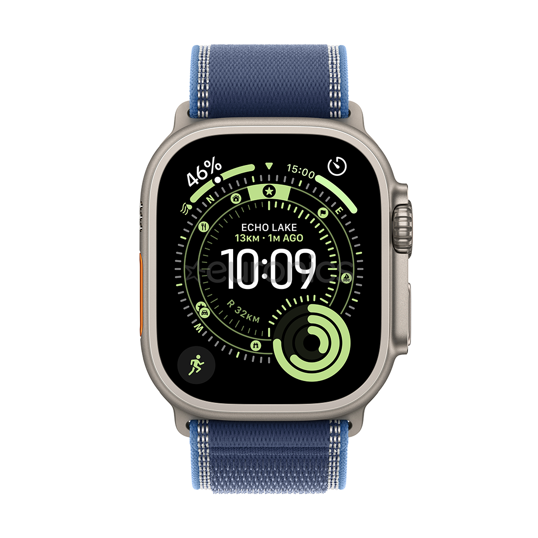 Apple Watch Ultra 3, 49 mm, Trail Loop, M/L, titaan / sinine - Nutikell