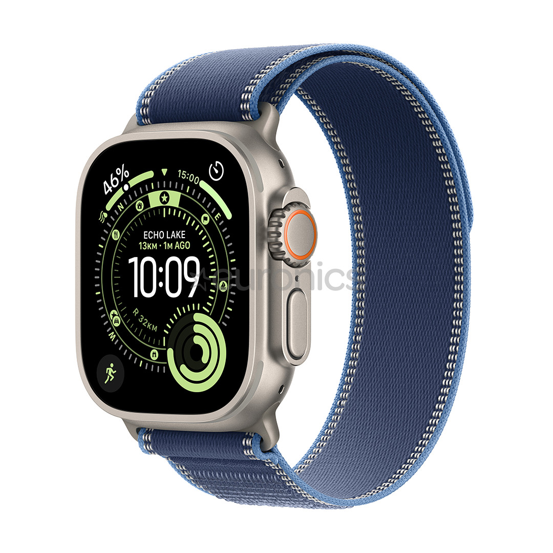 Apple Watch Ultra 3, 49 мм, Trail Loop, S/M, титан / синий - Смарт-часы