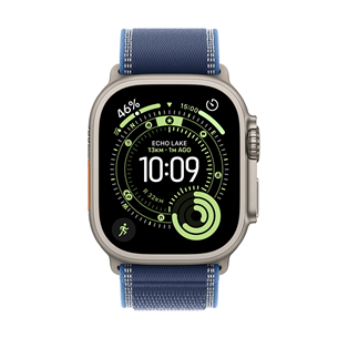 Apple Watch Ultra 3, 49 mm, Trail Loop, S/M, titaan / sinine - Nutikell